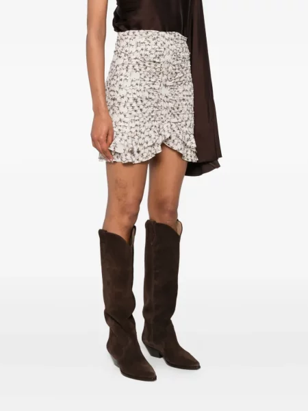 Fusta mini Isabel Marant alb