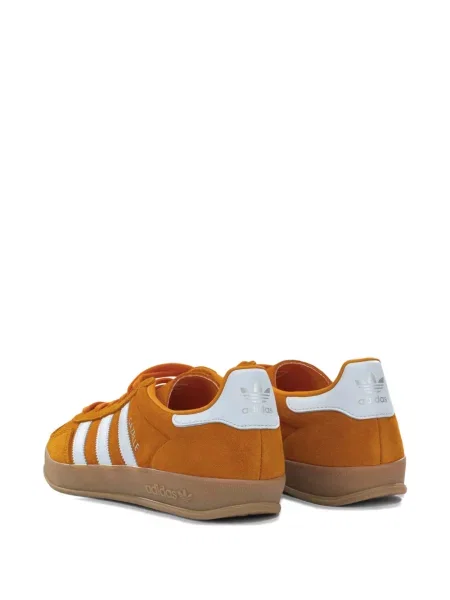 Sneakerși Adidas Gazelle cu șireturi din piele de căprioară portocaliu