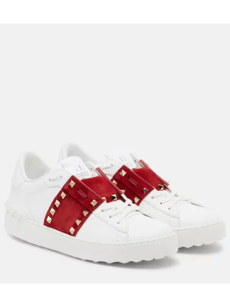 Sneakerși Valentino Garavani din piele alb