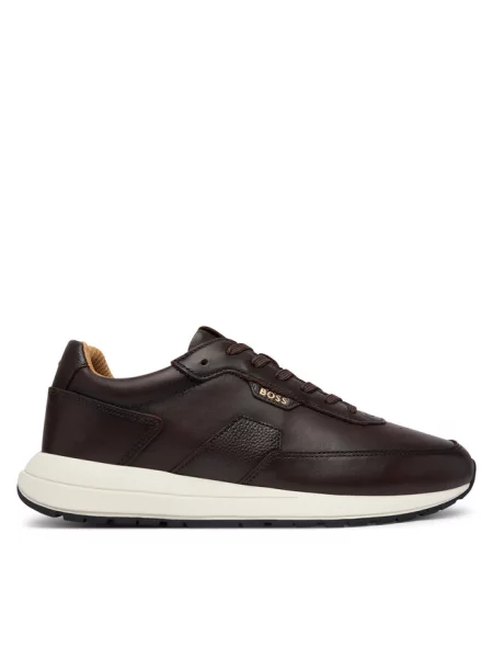 Sneakersy BOSS brązowe