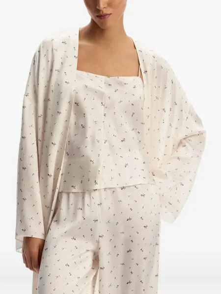 Halat 12 Storeez de mătase cu model floral cu imagine