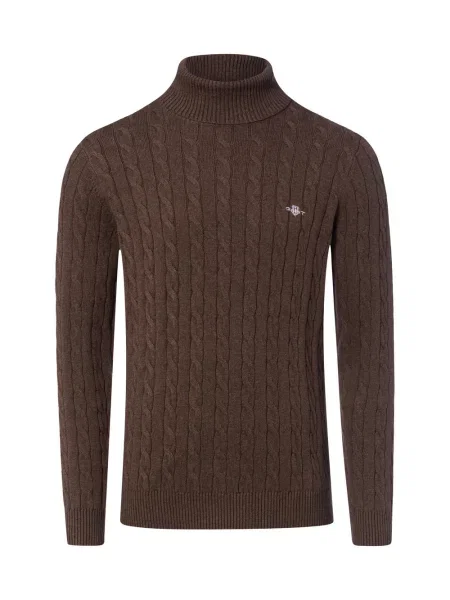 Gant Sweter Mężczyźni M brązowy