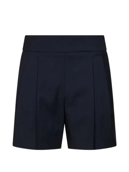 Pantaloni scurți Max Mara de lână albastru