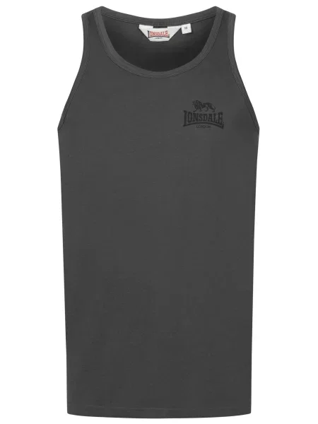 LONSDALE Tricou Dolton gri metalic negru