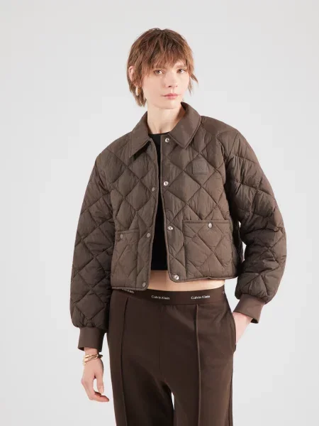 Calvin Klein Jeans Geacă de primăvară-toamnă maro