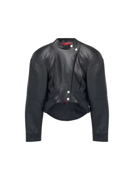 Kurtka skórzana Alexander Mcqueen czarna