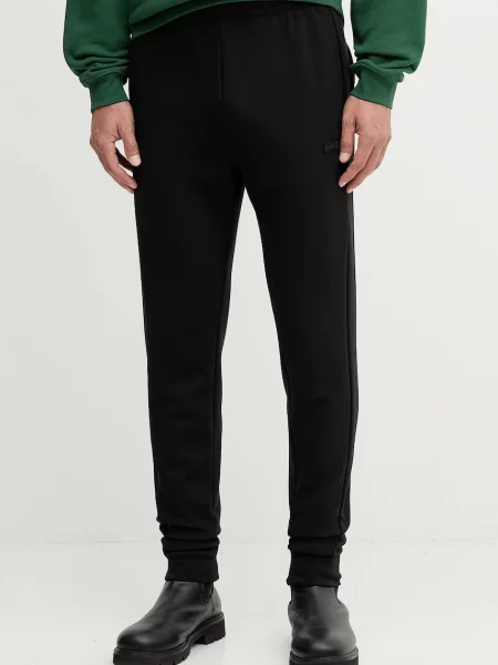 Спортивні штани Lacoste меланж чорний