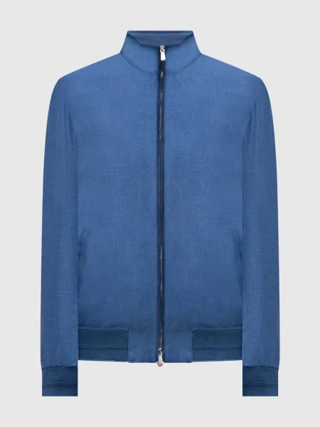 Куртка з кашеміру Enrico Mandelli синя