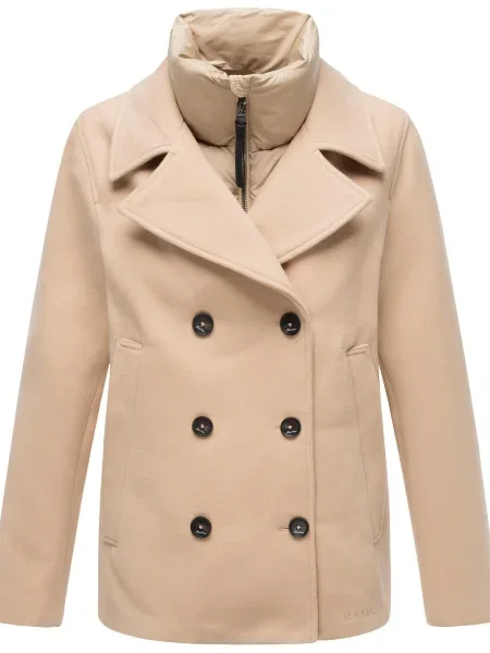 MARIKOO Palton de iarnă bej