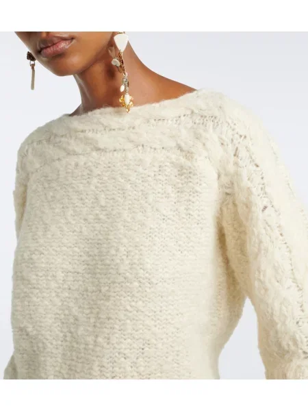 Pulover Isabel Marant de lână alb