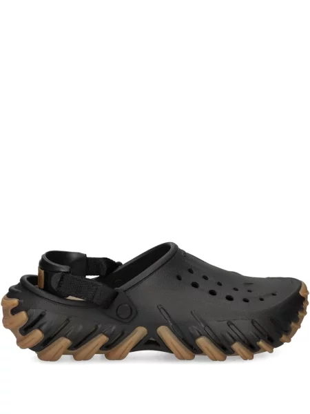 Sandale Crocs cu perforații cu bretele negru