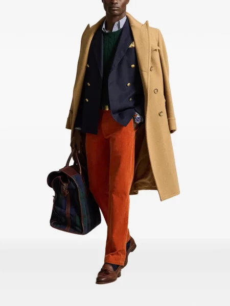 Șosete Polo Ralph Lauren cu broderie în carouri de flanelă verde