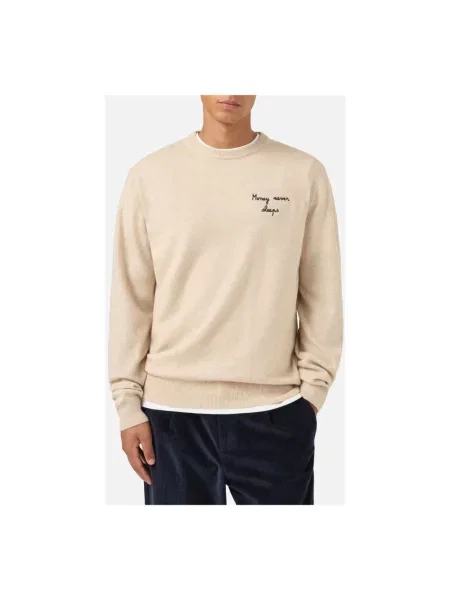Sweter Mc2 Saint Barth wełniany beżowy