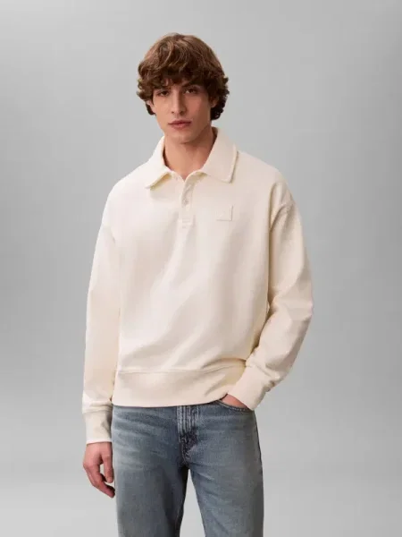 Calvin Klein Tenisz póló | Relaxed fit bézs