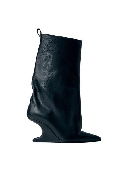 Botki Rick Owens skórzane dzwony czarne