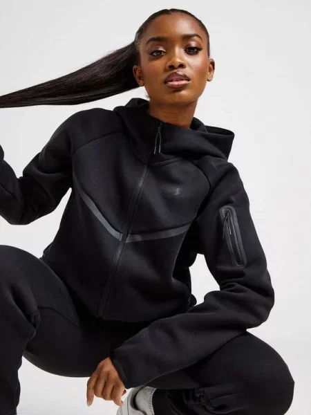 Nike Sportswear Mikina TECH FLEECE 2 tmavě šedá černá