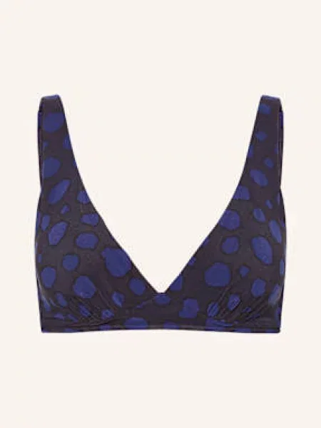 Maryan Mehlhorn Góra Od Bikini Z Fiszbinami Blue Dots schwarz czarny
