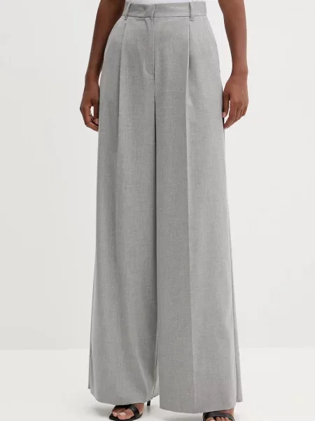 Marella pantaloni Emme by Marella lat high waist gri