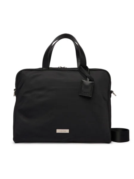 Calvin Klein Geantă pentru laptop Sleek Slim Commuter negru