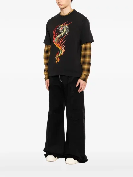 Tricou Melt cu imagine gri