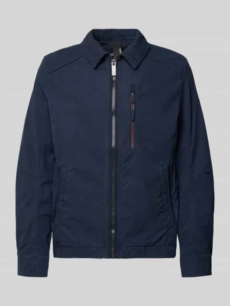 Koszula o kroju regular fit z czystej bawełny Tom Tailor granatowa