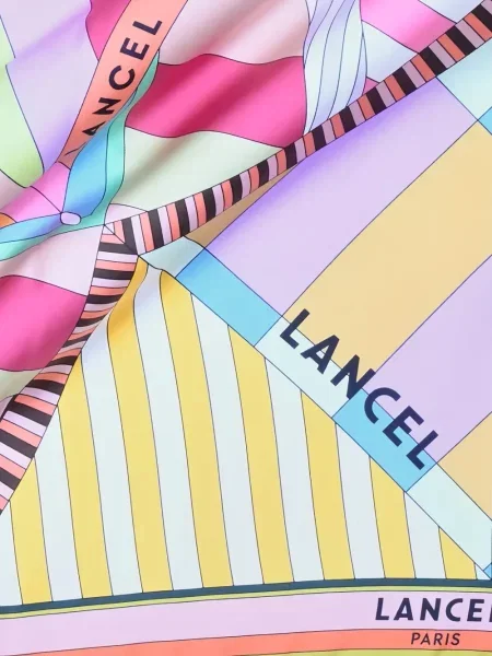 Raštuotas šalikas Lancel rožinė