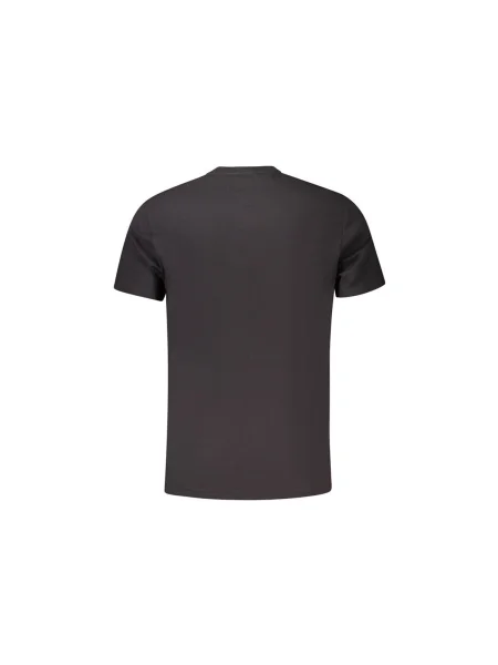 Polo Tommy Jeans cu mâneci scurte negru