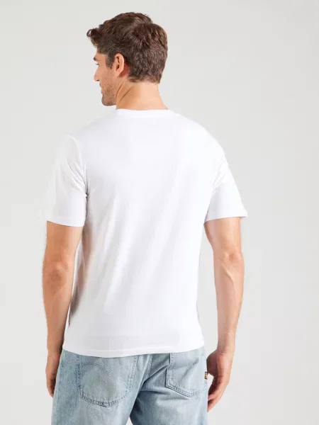 JACK & JONES Majica JORINWOOD bež / modra / rdeča črna