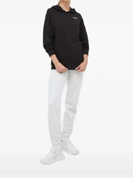 Hanorac cu glugă Puma cu broderie negru