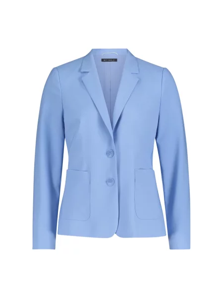 Żakiet o kroju slim fit z kołnierzem z połami Betty Barclay błękitna