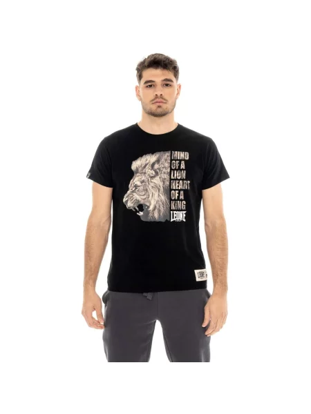 Scurt tricou Leone 1947 cu mâneci scurte negru