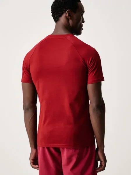 BOSS tričko pánske T-Shirt RN Slim Fit červená