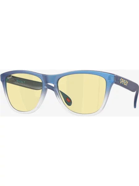 Okulary oakley Frogskins X Fortnite matte cyan blue clear shift fade z soczewkami Prizm Gaming niebieskie