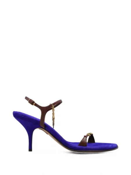 Colier Chloé din piele albastru