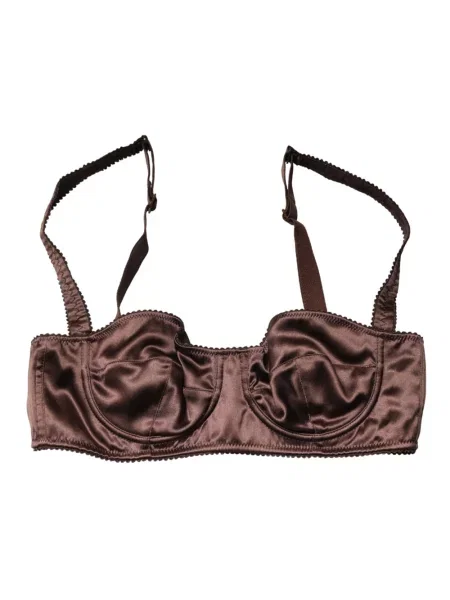 Biustonosz balkonetka Dolce And Gabbana brązowa