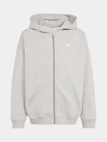 Adidas Originals кофта яка розстібається з капюшоном дитяча з бавовною