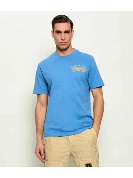 Napapijri Tricou S-ELIOR SS | Relaxed fit albastru