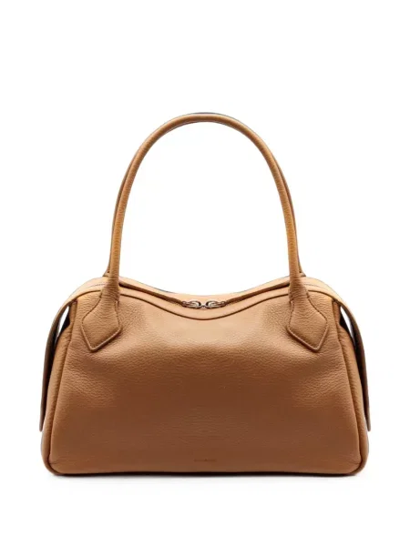 Geantă shopper Minobossi din piele maro