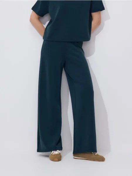 Reserved Модальні штани темно-бірюзовий 