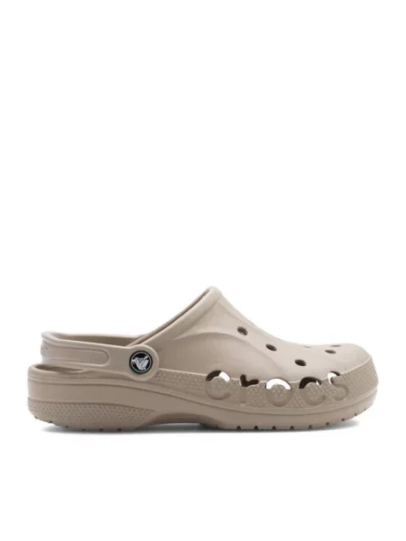 Klapki Crocs beżowe