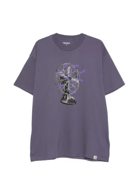 Tricou Carhartt Wip cu autograf violet