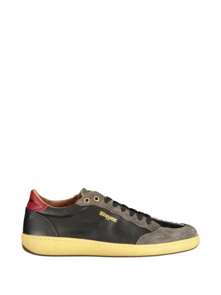 Sneakerși Blauer din piele de căprioară negru