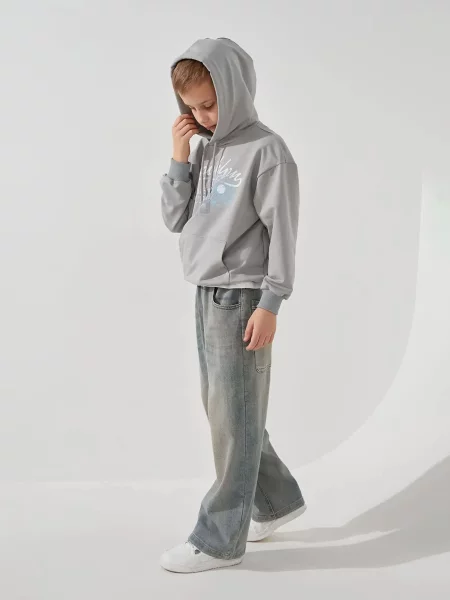 Детское худи Lawa серое