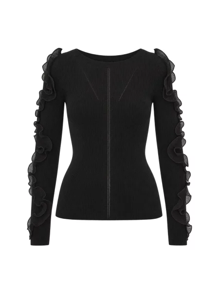 Sweter Liu Jo wełniany czarny