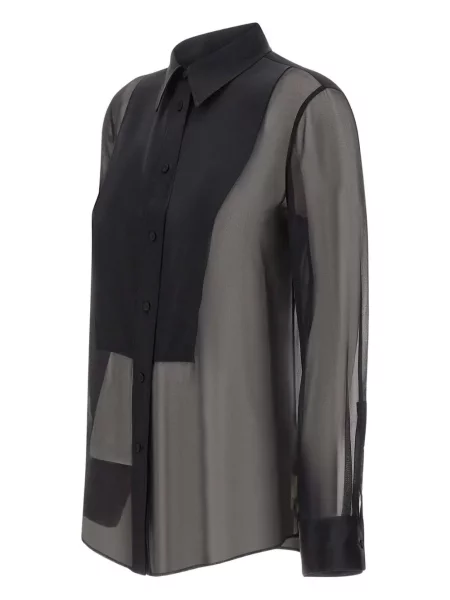 Prozirna košulja Filippa K crna