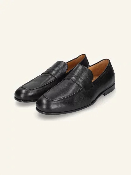 Heinrich Dinkelacker Loafersy Amalfi Plain W schwarz czarne