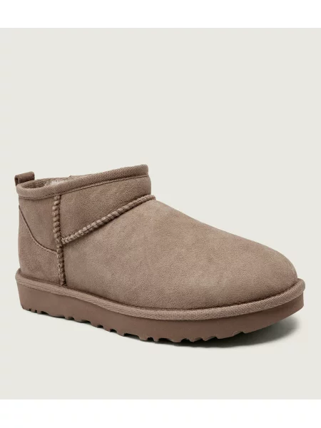 UGG Hótaposó CLASSIC ULTRA MINI | hasított bőr bézs