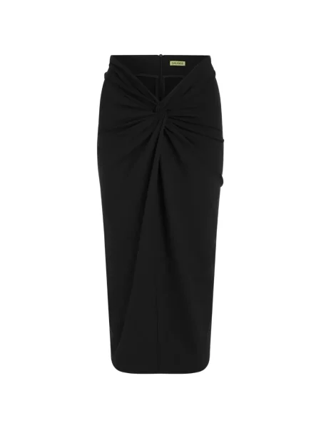 Fustă midi Gauge81 drapată negru