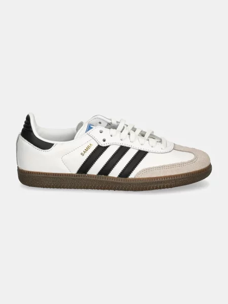 Kožené tenisky adidas Originals Samba OG biela