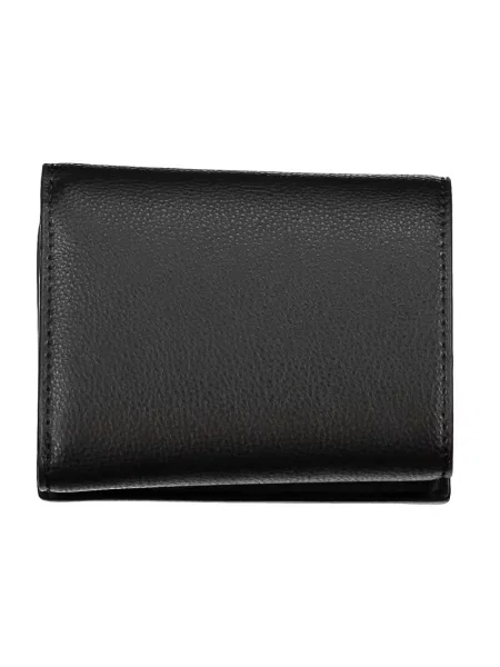 Lniany portfel Tommy Hilfiger czarny